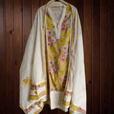 Pakistani PURE Cotton crochia lacing   UNSTITCHED SUIT